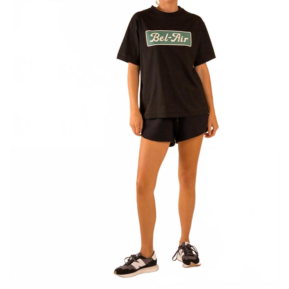 NEW CARE TUCKER marlie belair short sleeve tee in black